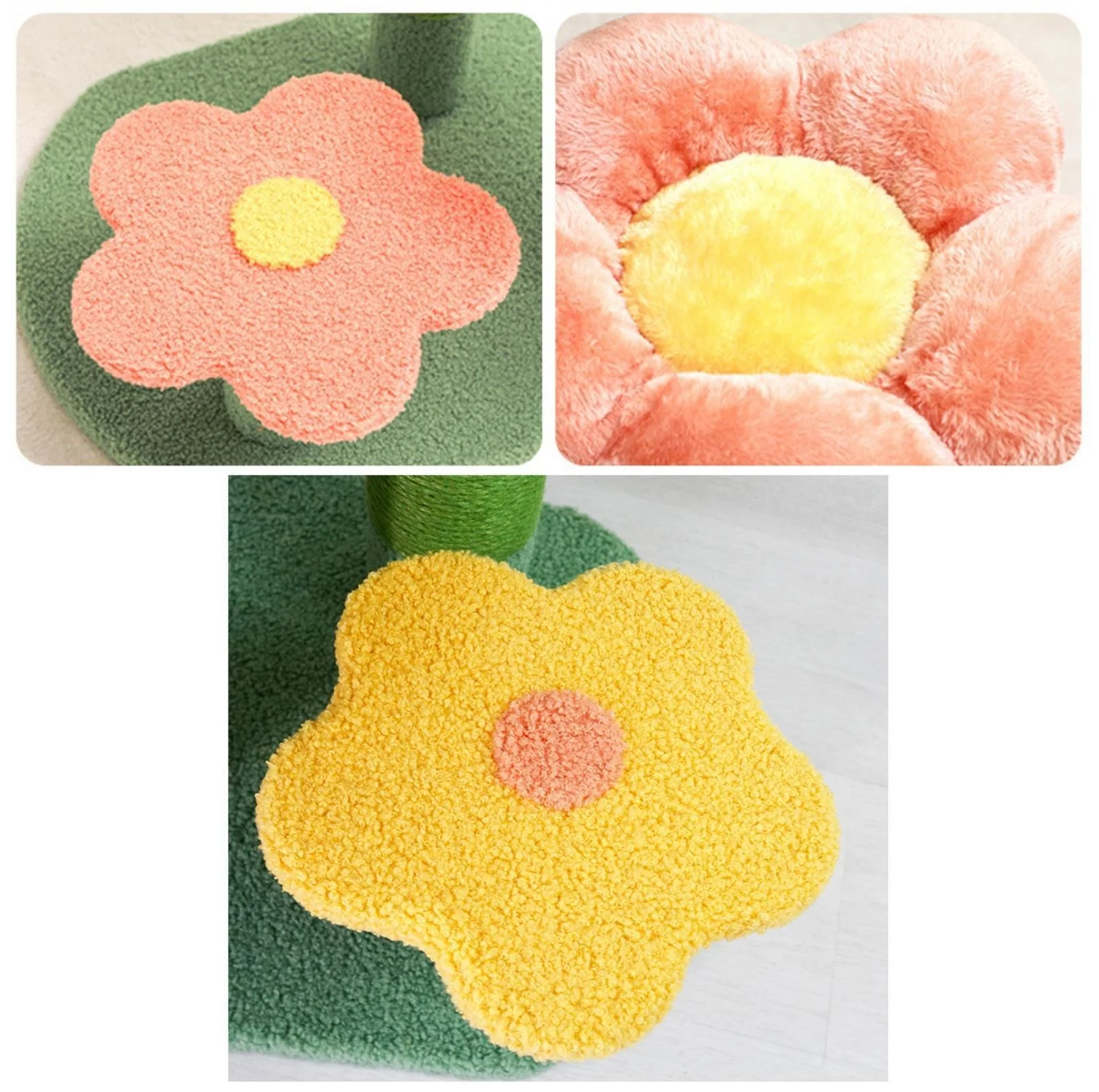 Flower-Styled Cat Tree with Soft Nest & Scratching Posts - Image 11