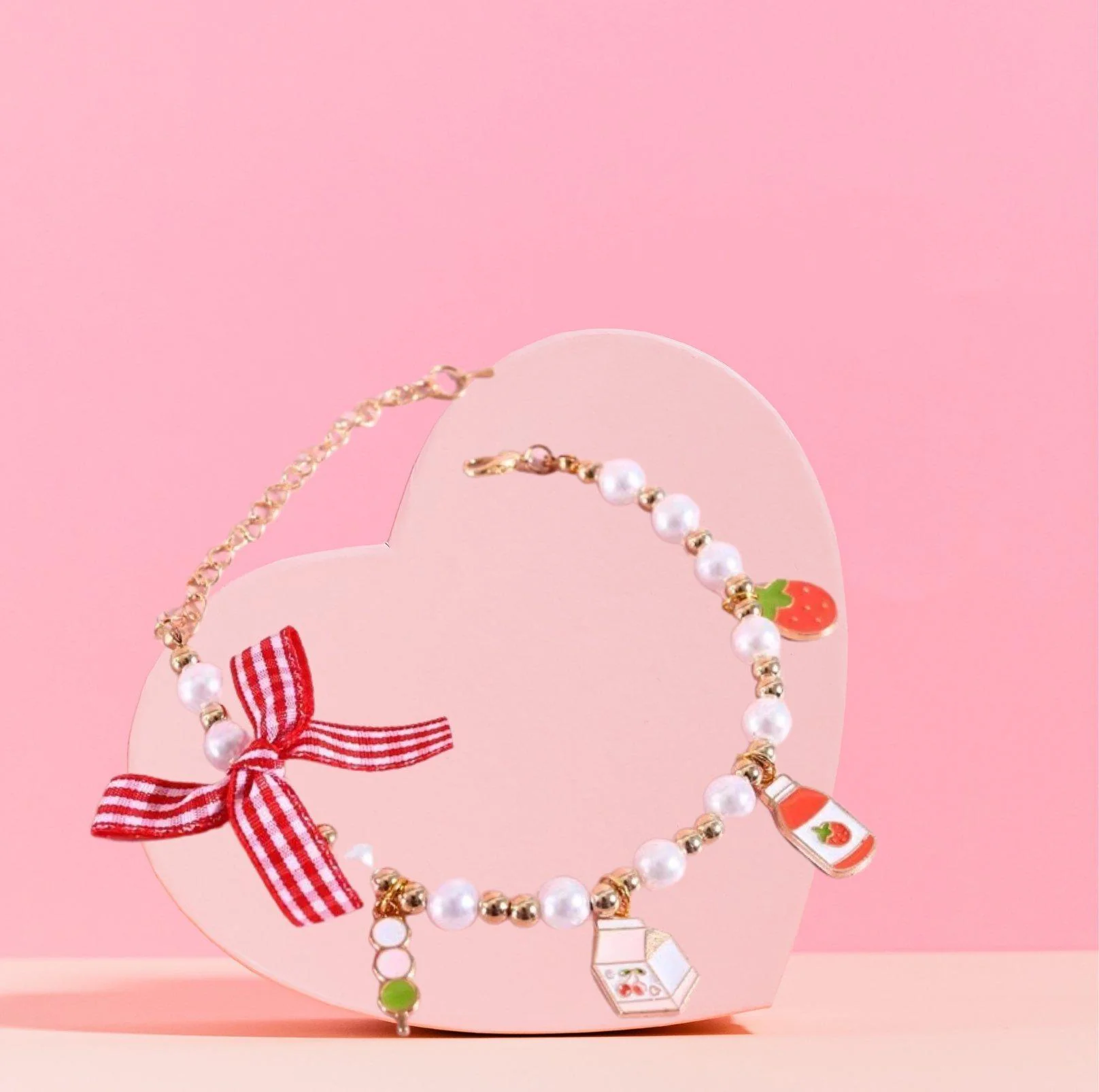 Cute Adjustable Ice-cream Strawberry & Duck Pet Necklace - Image 5