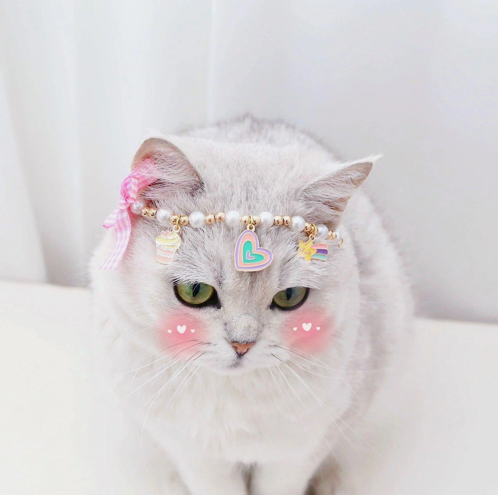 Cute Adjustable Ice-cream Strawberry & Duck Pet Necklace - Image 8