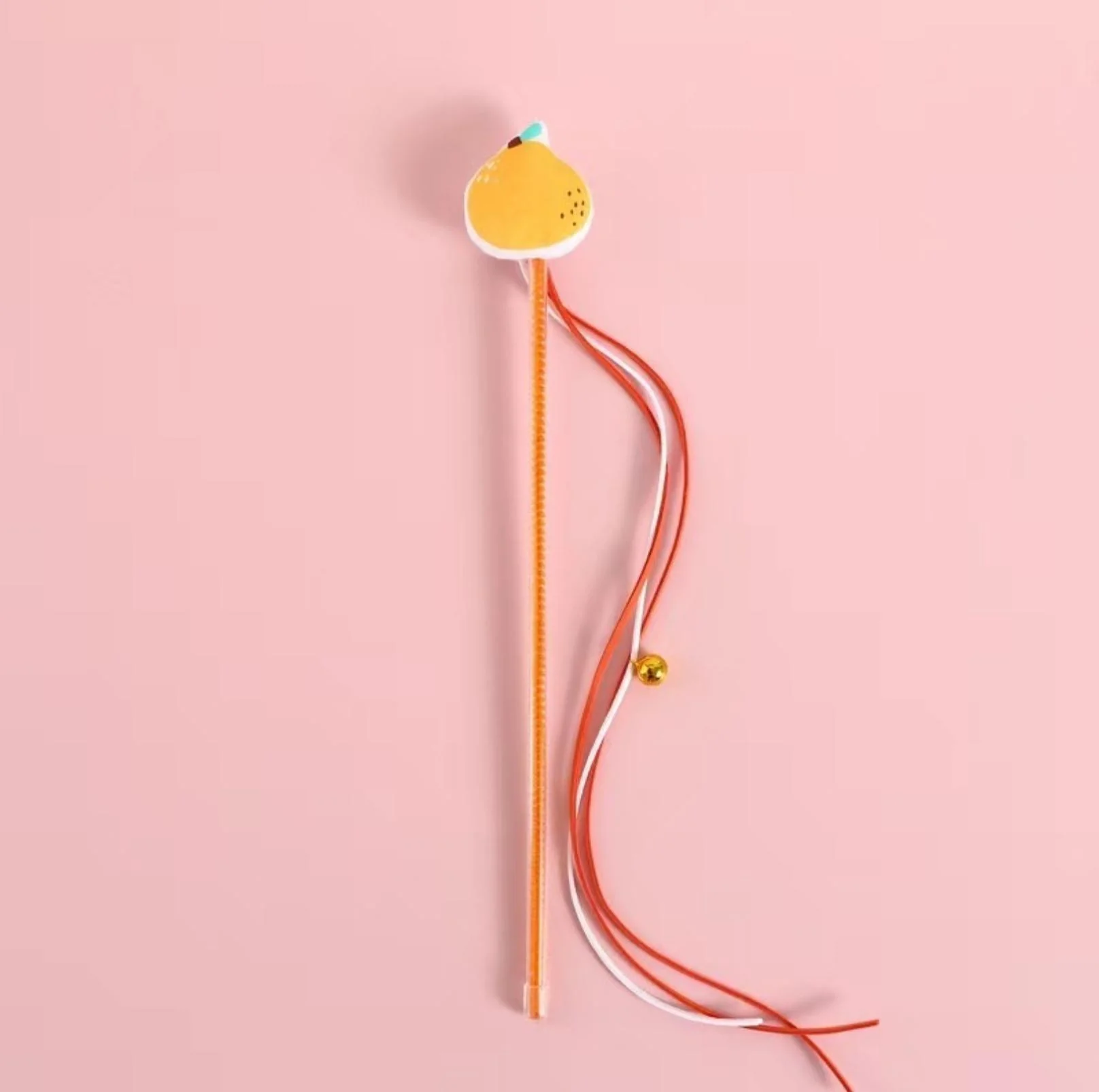 Cute Cartoon Fruit Fabric Cat Stick with Long Tassels | Cat Toys - Image 5