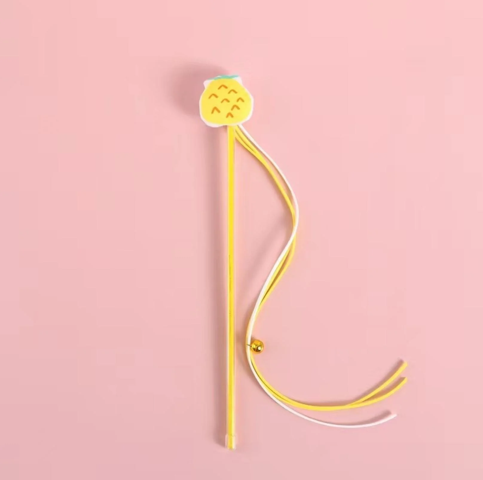 Cute Cartoon Fruit Fabric Cat Stick with Long Tassels | Cat Toys - Image 6
