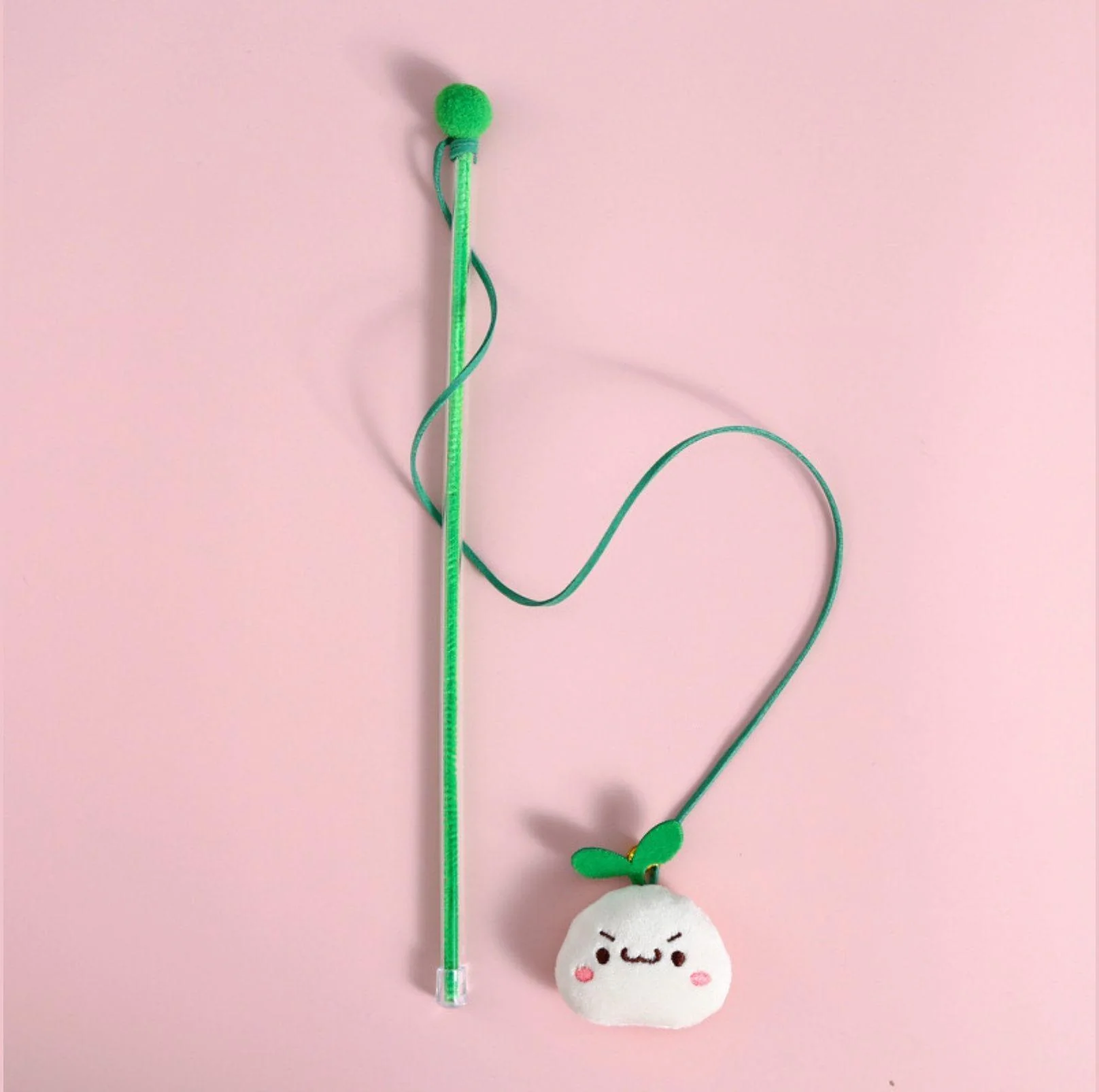 Plush Cat Stick Toys with Bell and Elastic Tassels - Image 7