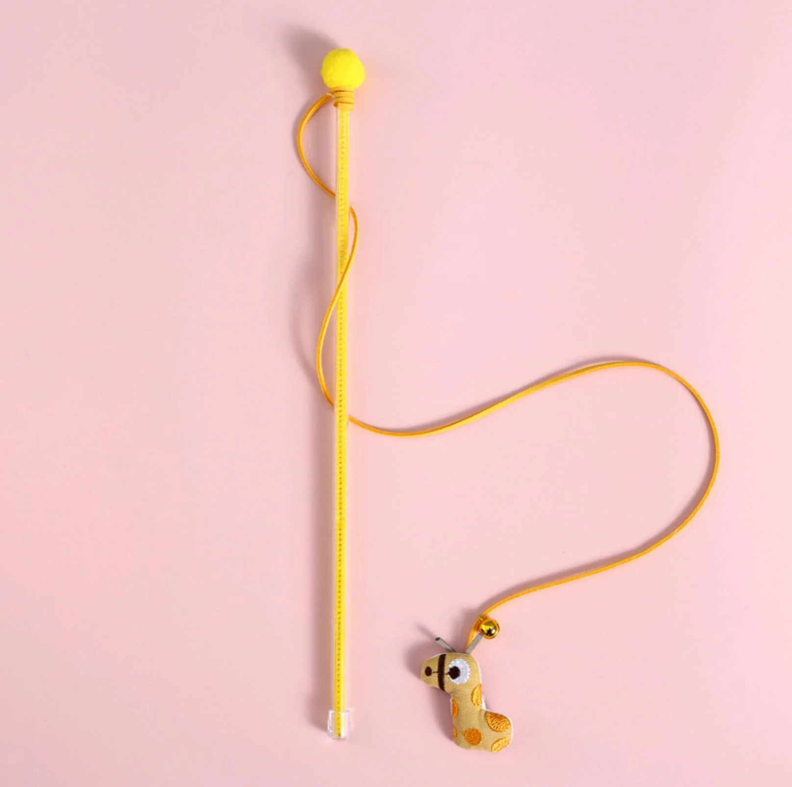 Plush Cat Stick Toys with Bell and Elastic Tassels - Image 8
