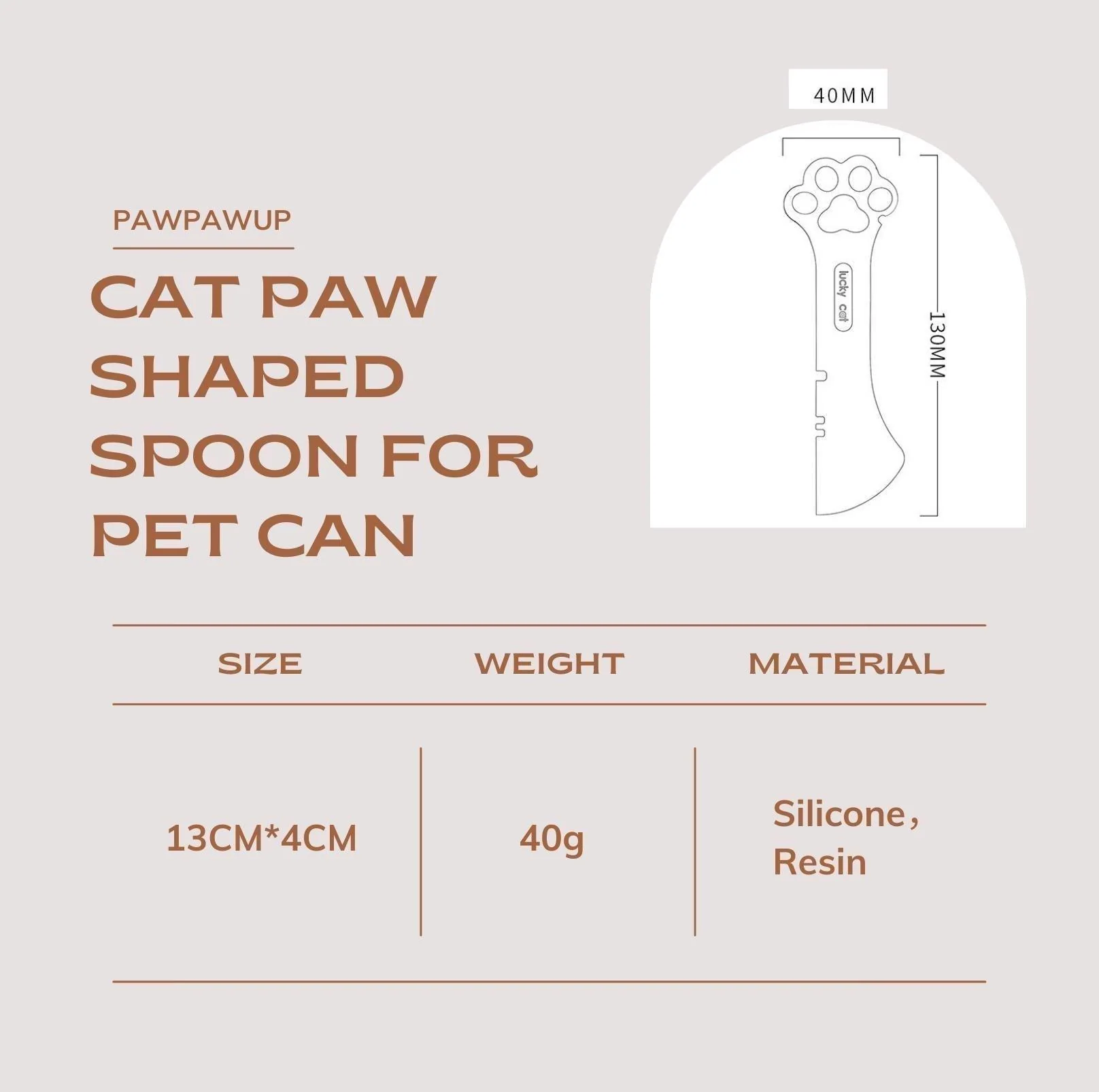 Cat Claw Silicone Spoon and Lid for Pet Cans - Image 16