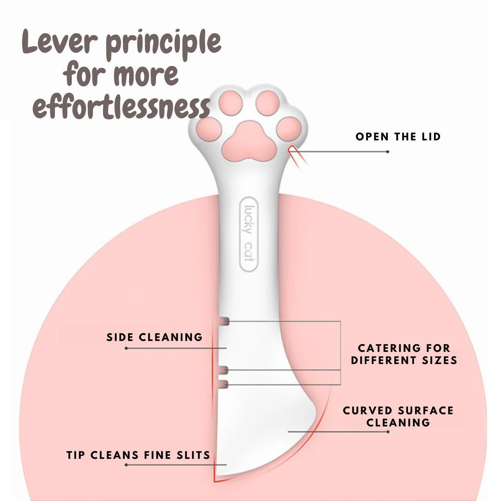 Cat Claw Silicone Spoon and Lid for Pet Cans - Image 5