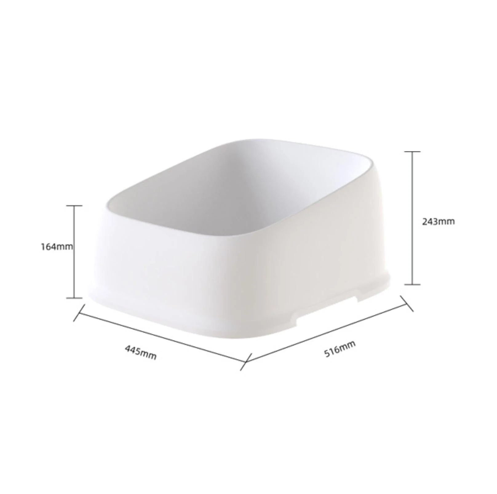 Open Cheese Toast Cat Litter Box with Large Capacity - Image 17