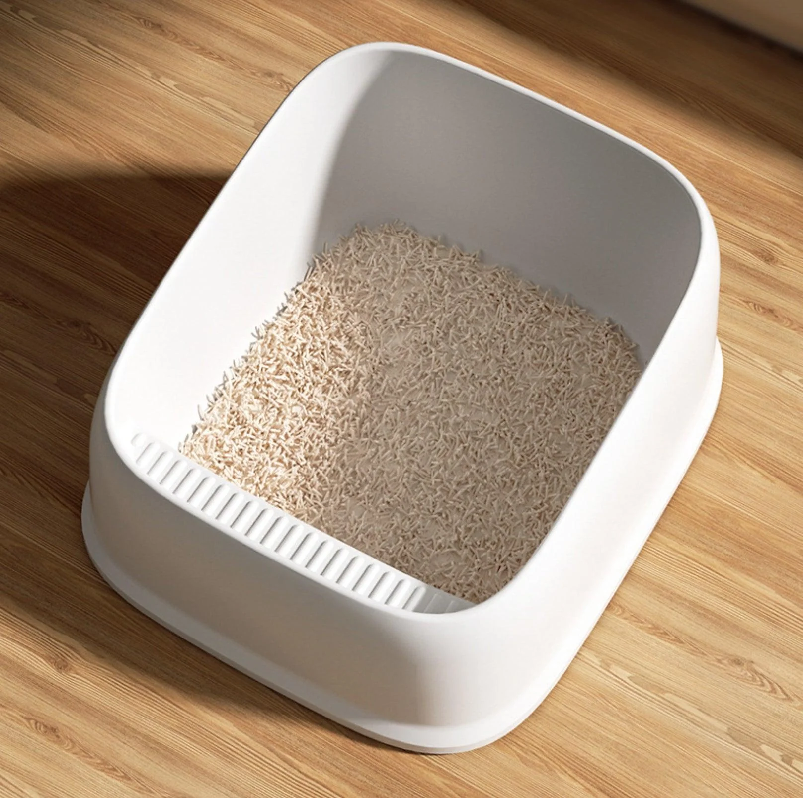 Open Cheese Toast Cat Litter Box with Large Capacity - Image 7