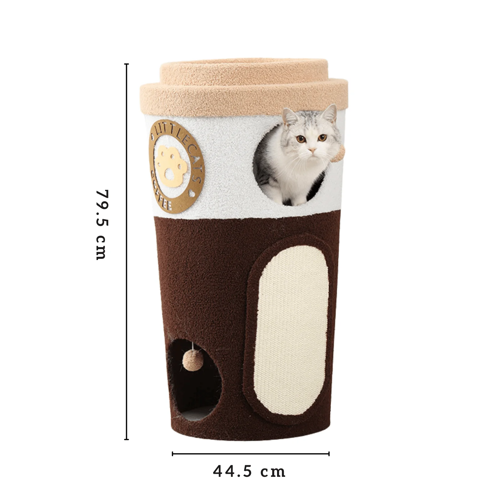 Deluxe Coffee Cup Cat Tree Cat Scratcher - Image 4