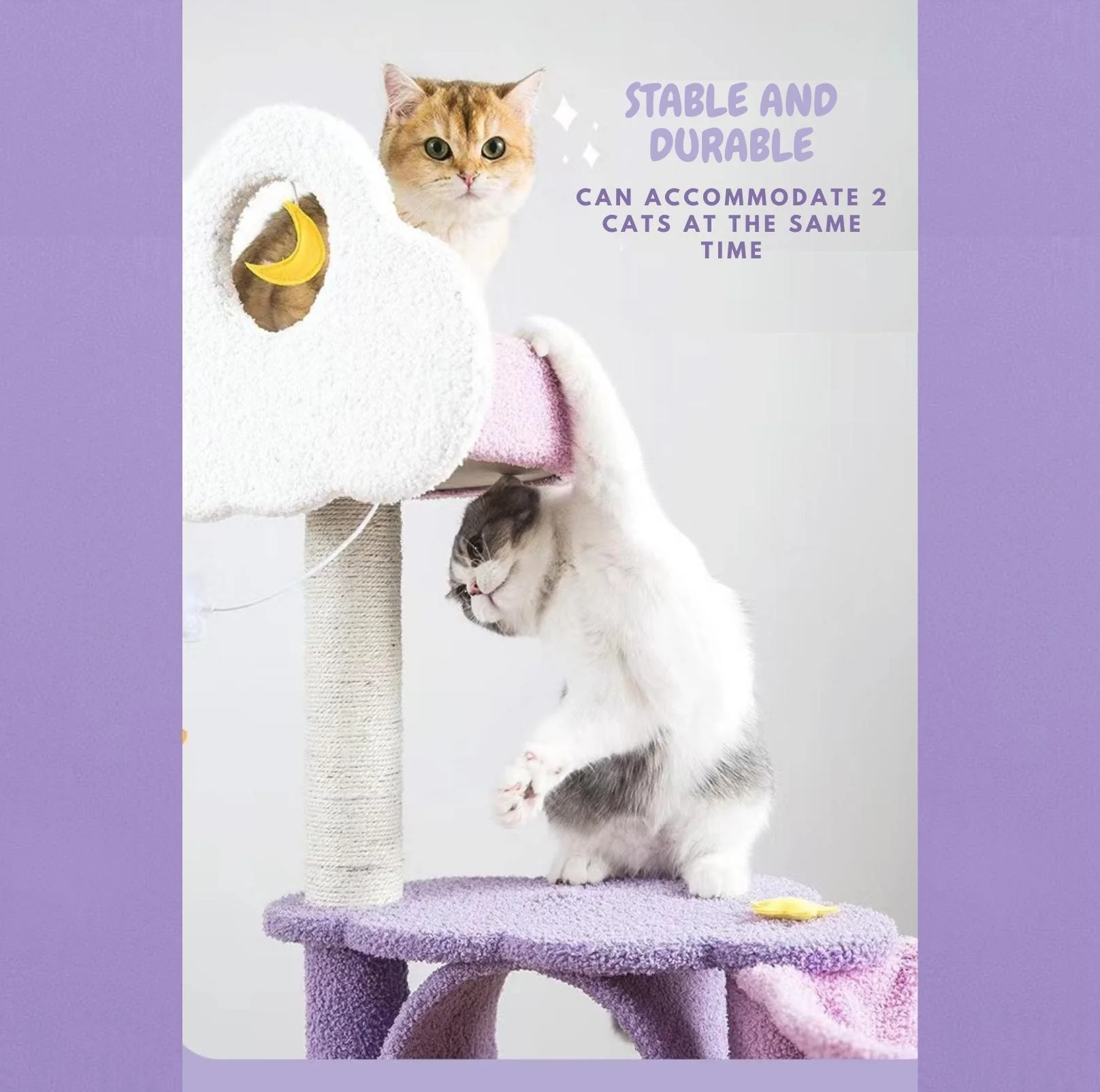 Fantasy Series Climbing Frame Cat Tree - Dreamland (Height 165cm) - Image 4