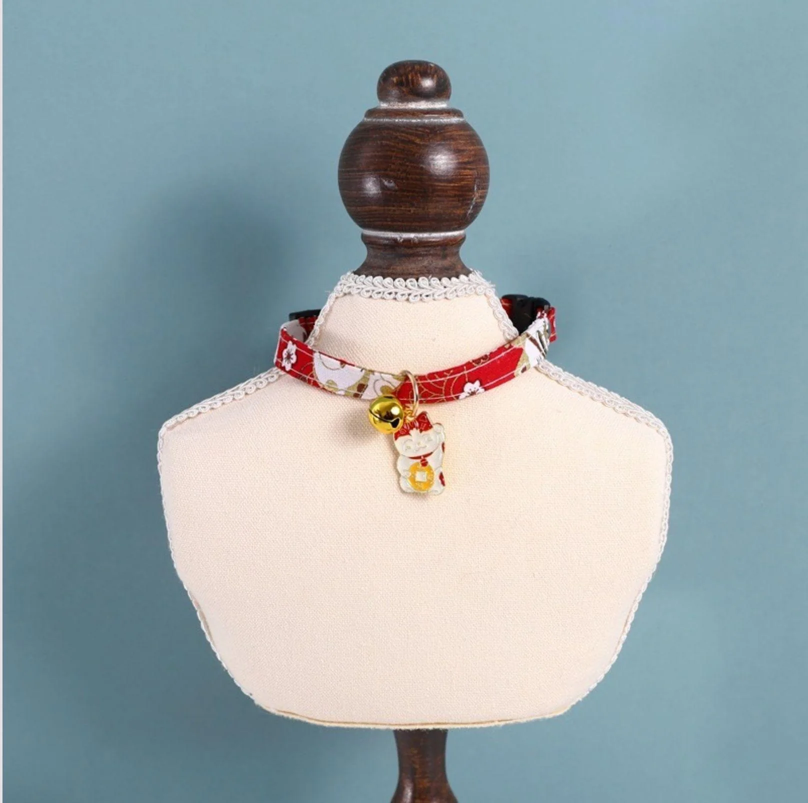 Fortune Cat Bell Pet Adjustable Collar - Image 4