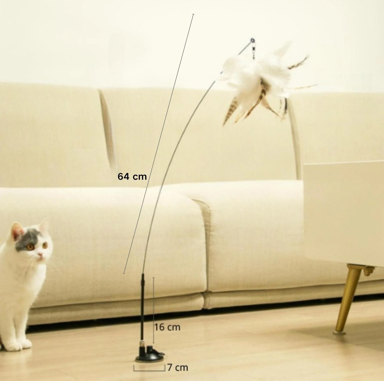 Free Your Hands: Extended Elastic Wire Cat Stick Teaser Cat Toys - Image 16