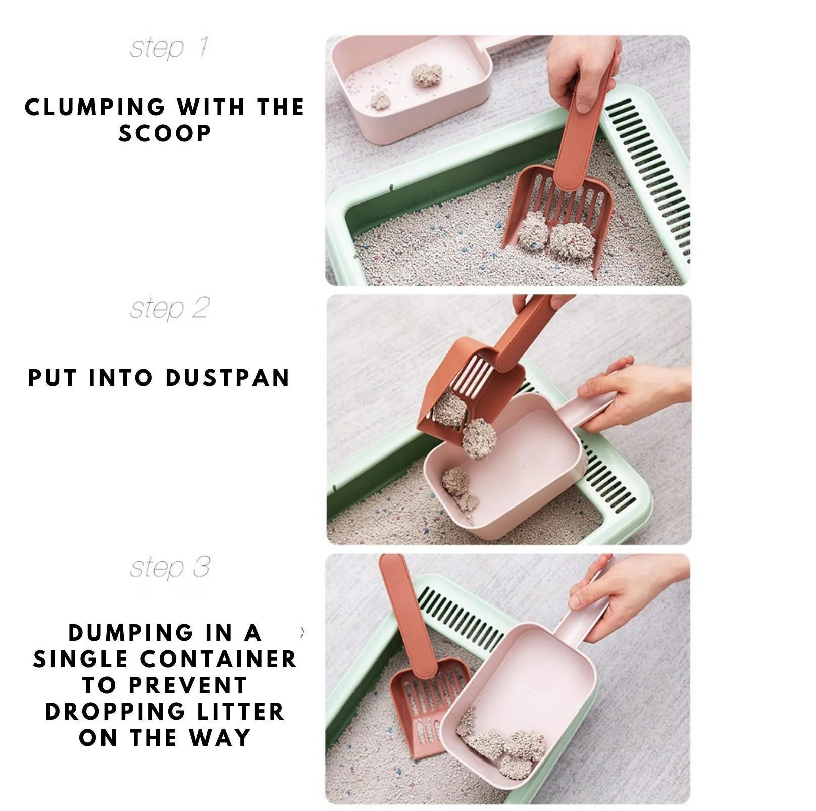 Cat Litter Scoop and Dustpan Combo - Easy Waste Disposal - Image 5