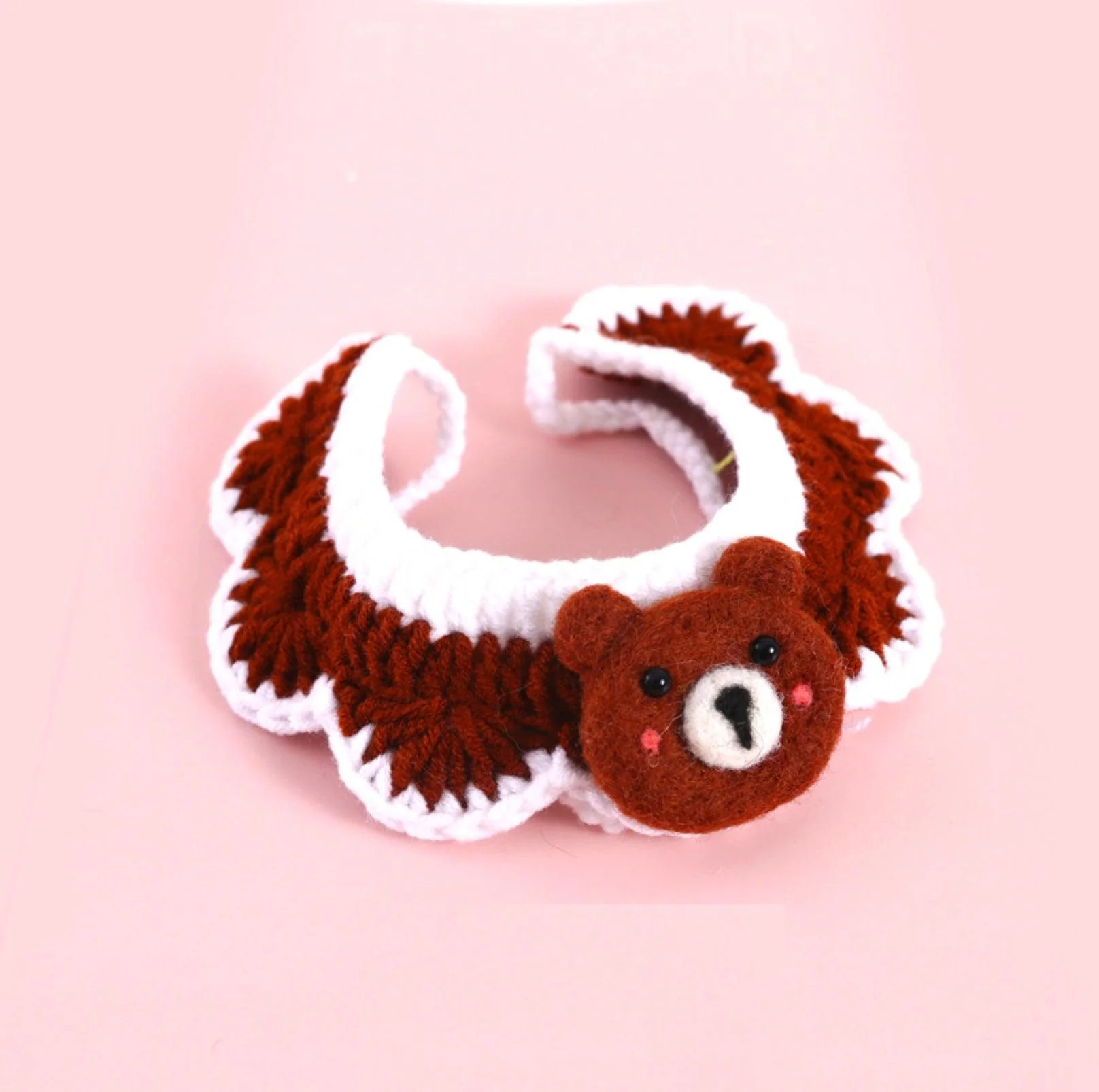 Little Animal Friends Style Knitted Woolen Bibs for Pets - Image 10