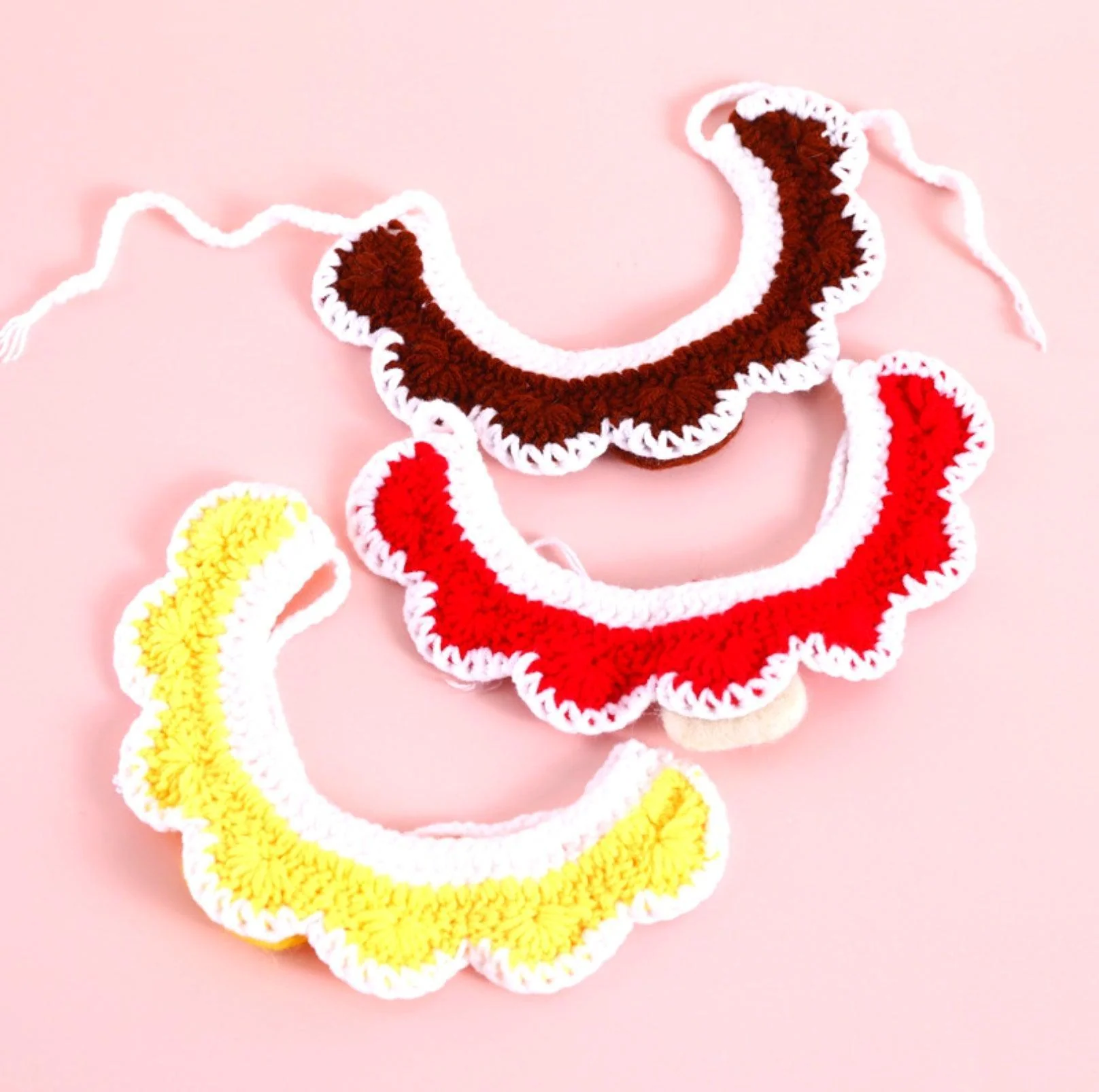 Little Animal Friends Style Knitted Woolen Bibs for Pets - Image 12