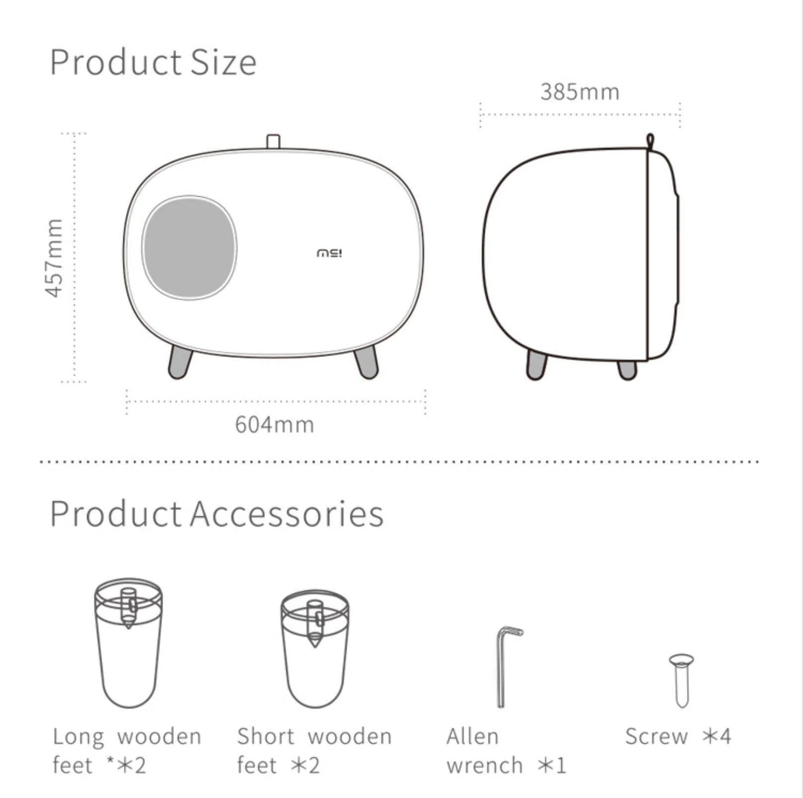 Makesure Cat Litter Box Cat Litter Tray - Image 20