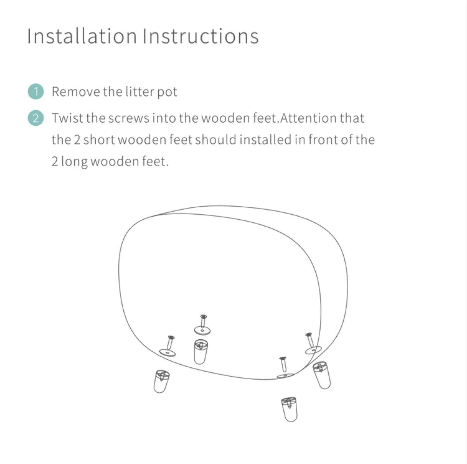 Makesure Cat Litter Box Cat Litter Tray - Image 21