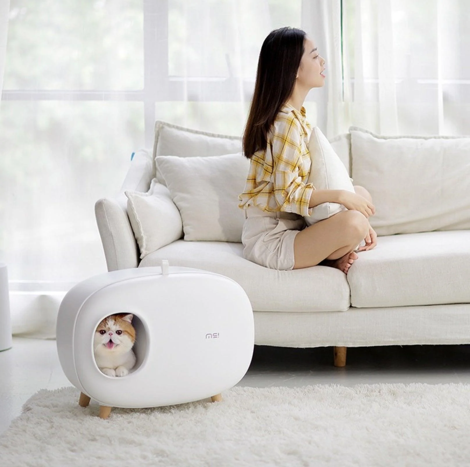 Makesure Cat Litter Box Cat Litter Tray - Image 4