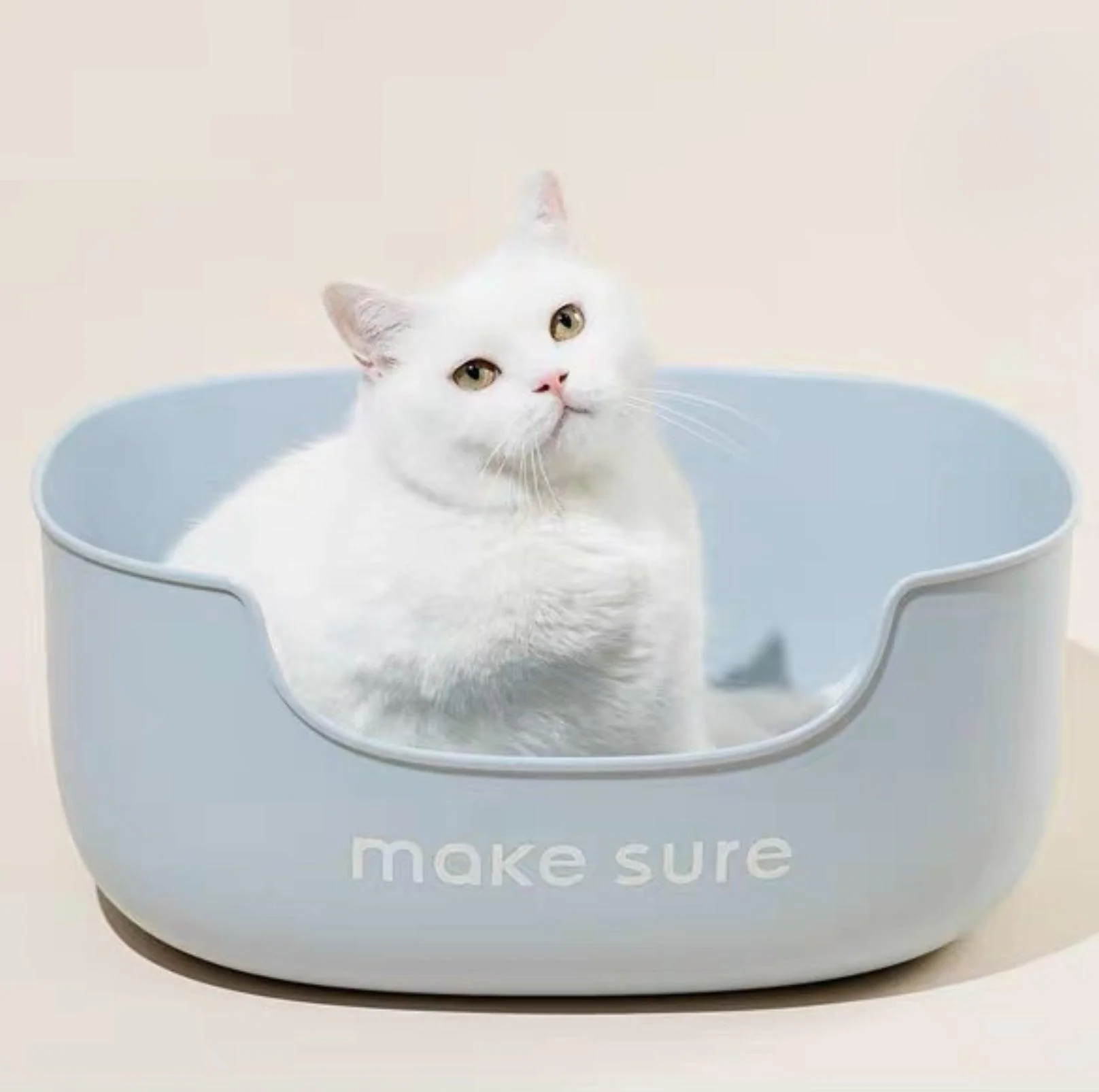 Makesure Open Cat Litter Tray Cat Litter Box (Litter mat included) - Image 12