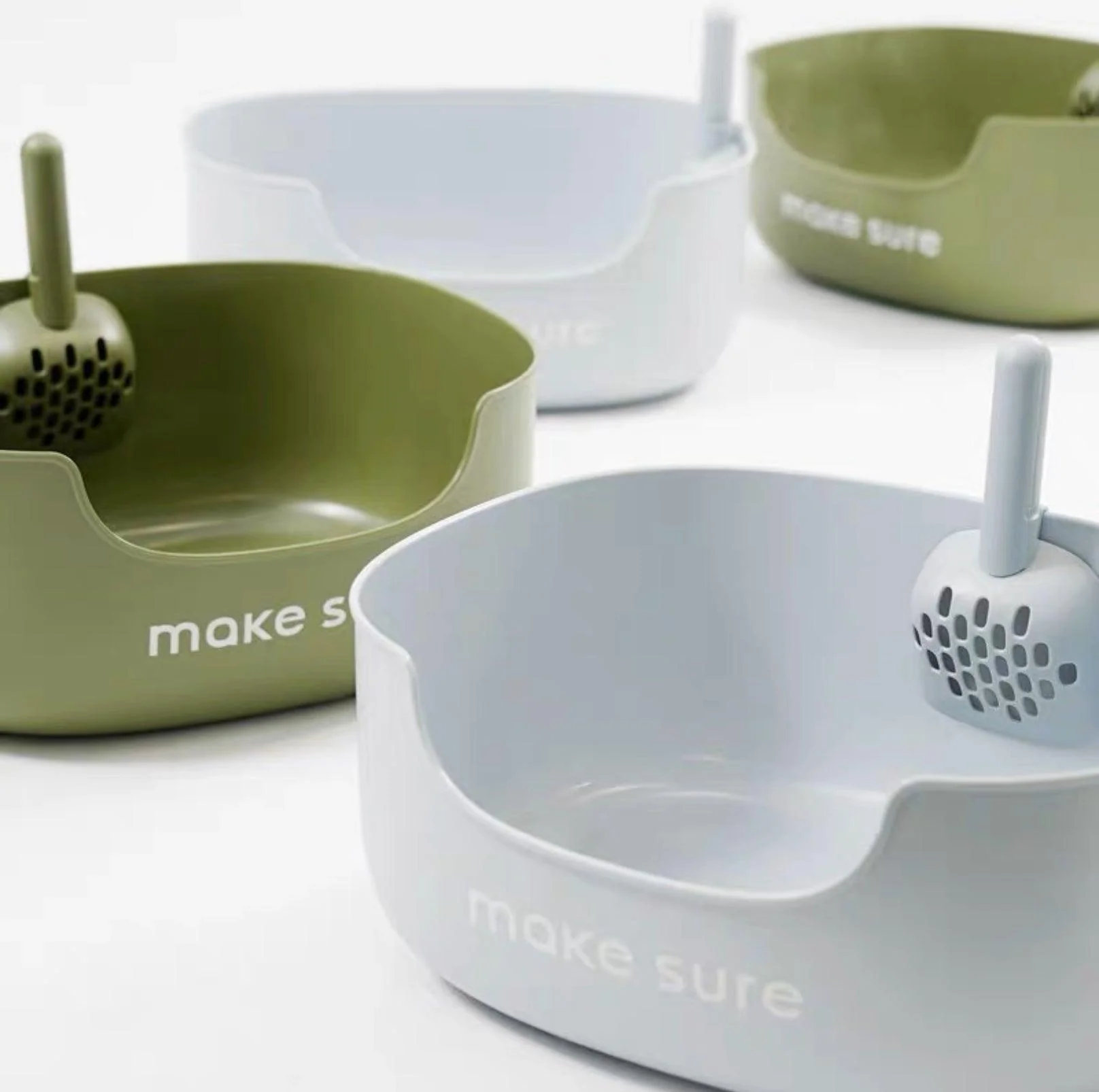 Makesure Open Cat Litter Tray Cat Litter Box (Litter mat included) - Image 7