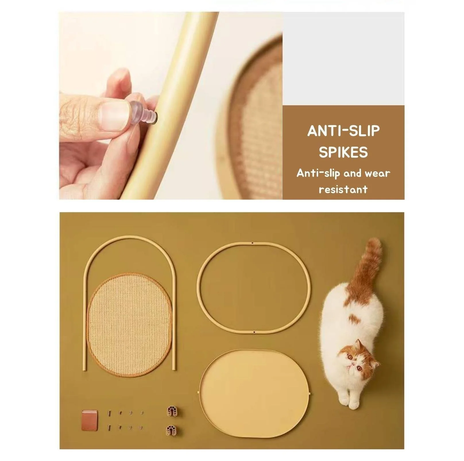 Makesure Multifunctional Cat Scratcher | Sisal Standing Scratching Board - Image 18