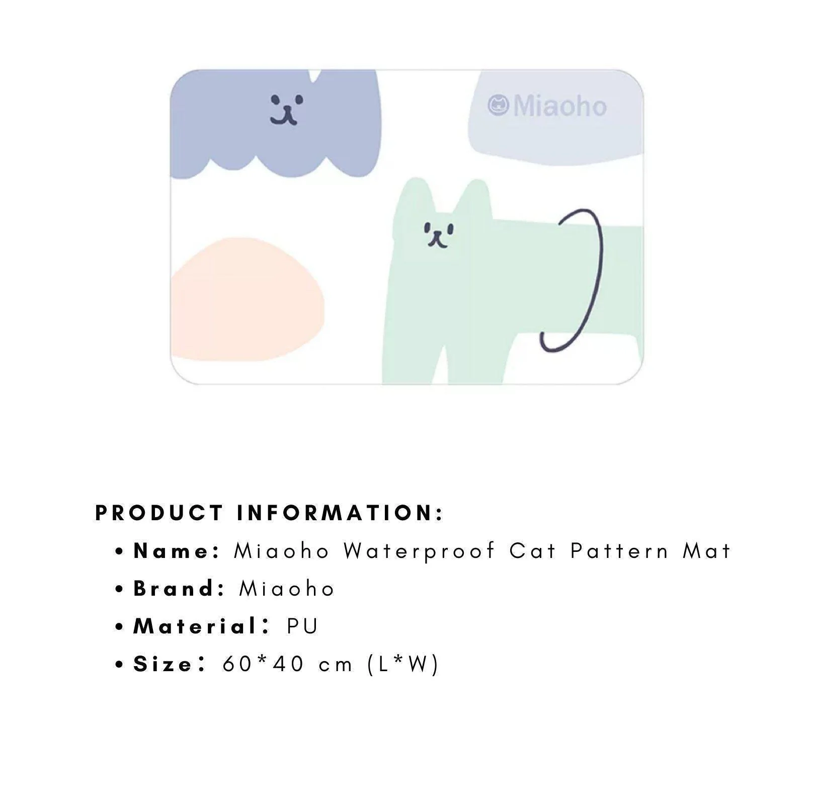 Miaoho Kitty Family Pet Food Mat - Image 4