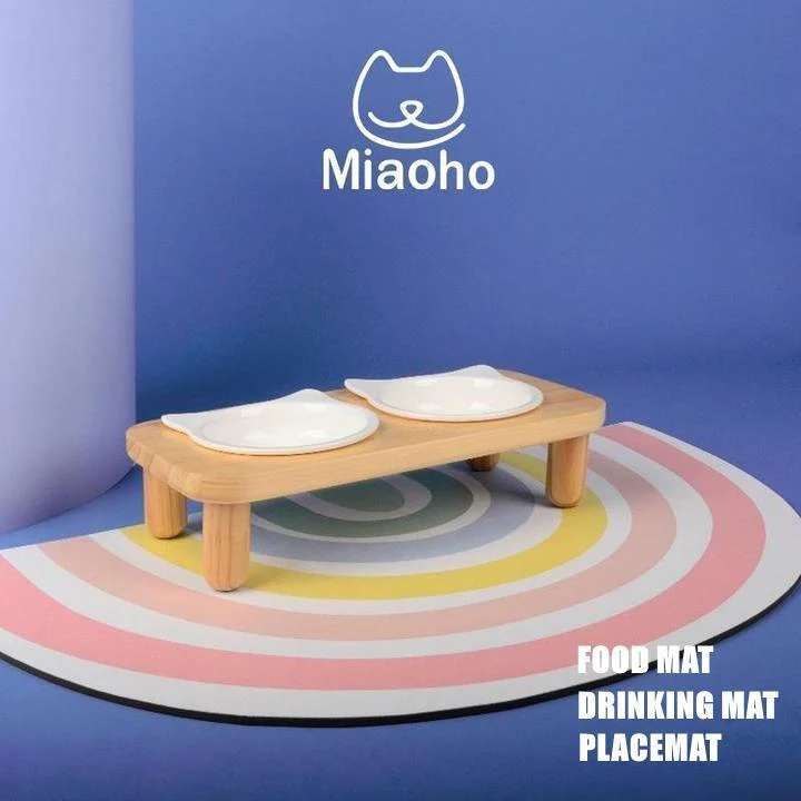 Miaoho Waterproof Rainbow Pet Food Mat - Image 4