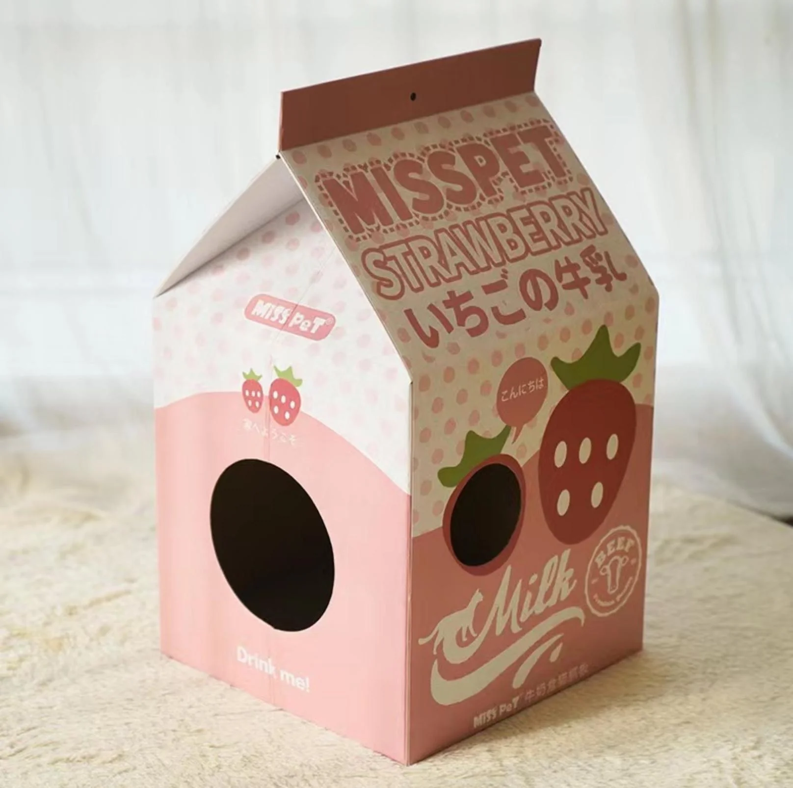Misspet Milk Box | Cat Scratcher and Nest - Image 3