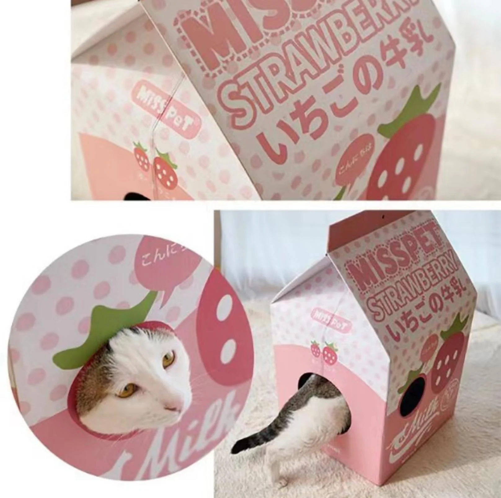Misspet Milk Box | Cat Scratcher and Nest - Image 7