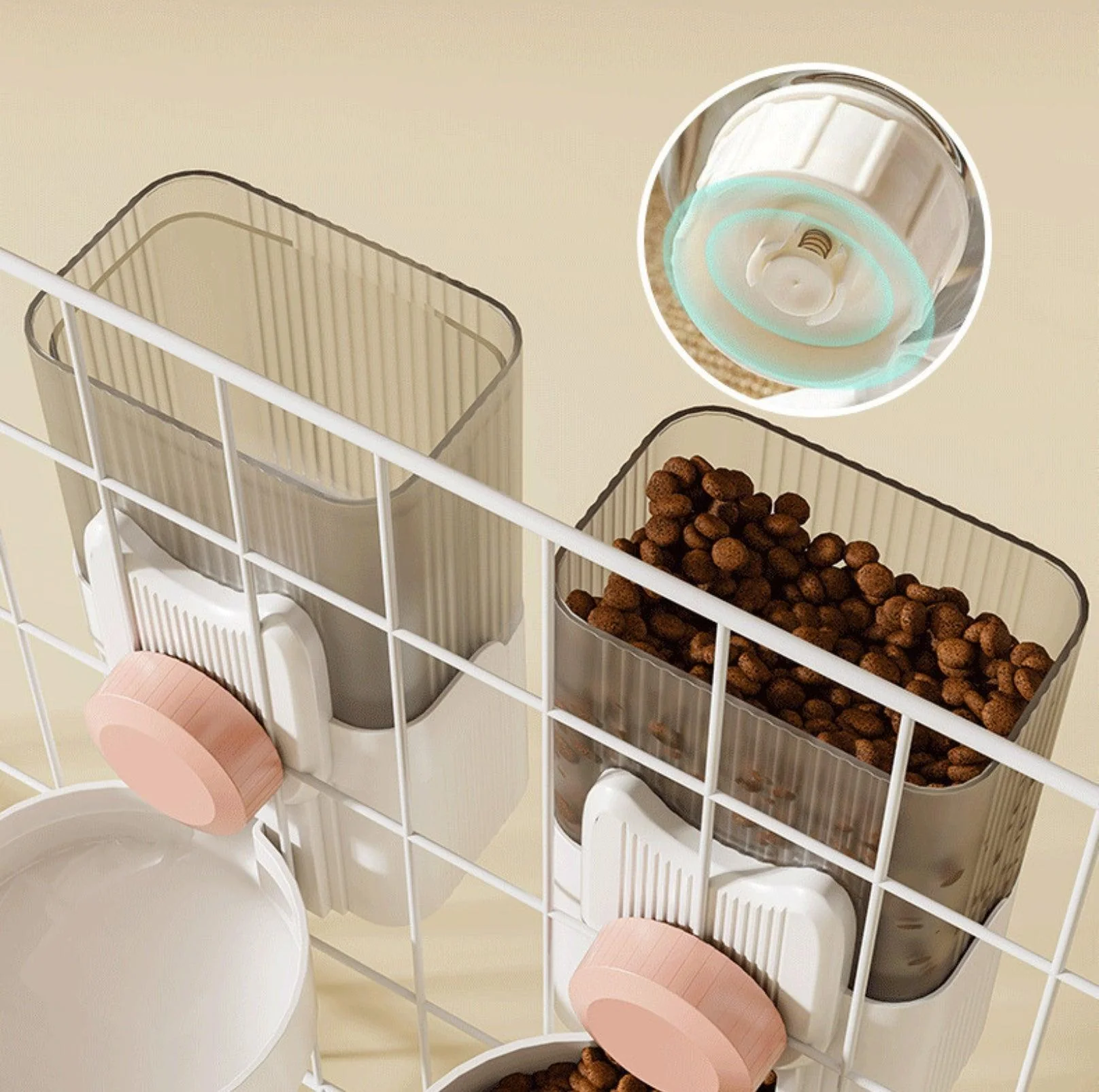 Modern Stylish Pet Hang & Sip Water and Food Feeder - Image 13