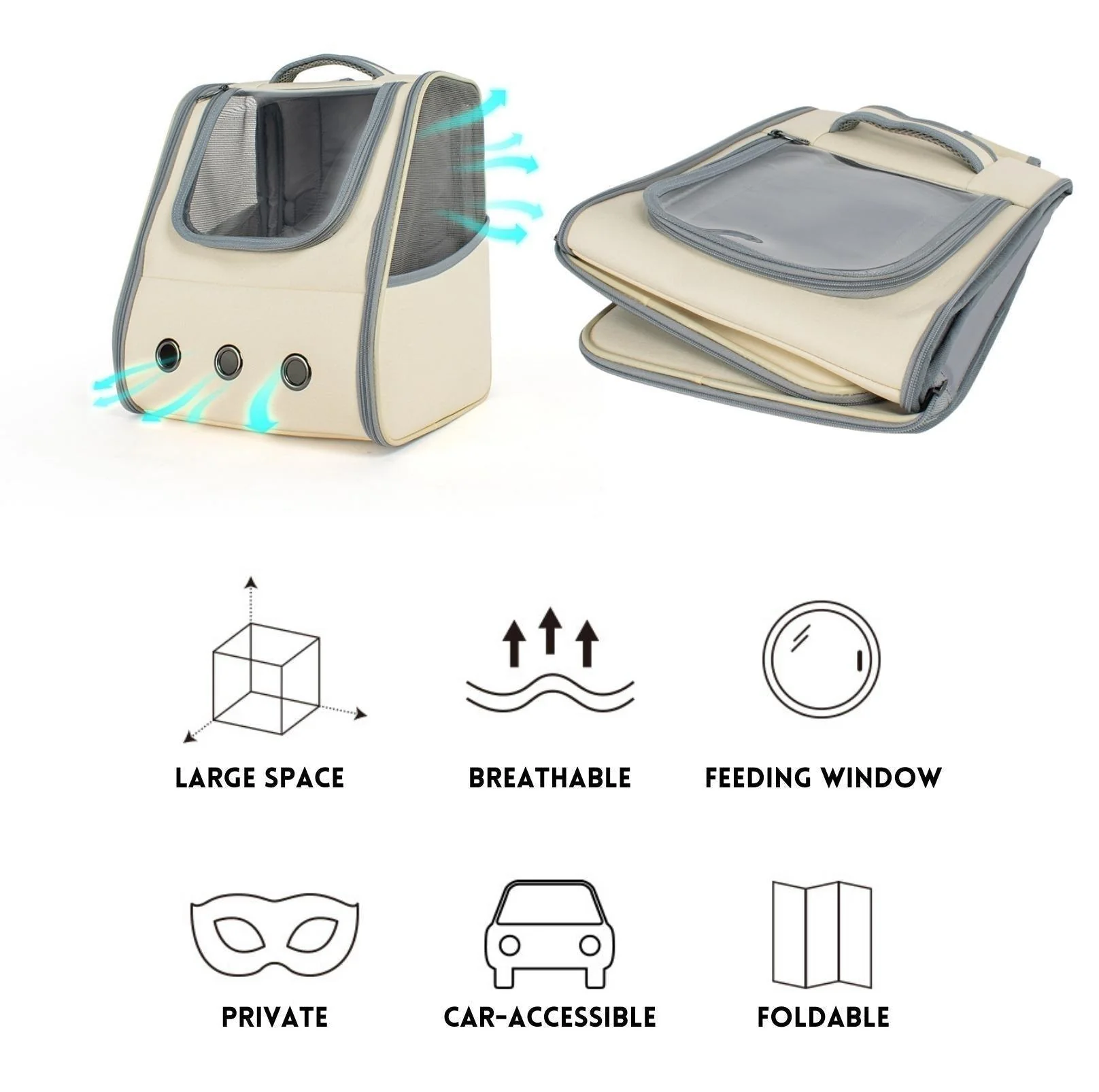 Car-Accessible Shoulder Bag Style Cat Carrier Small Dog Carrier - Image 9