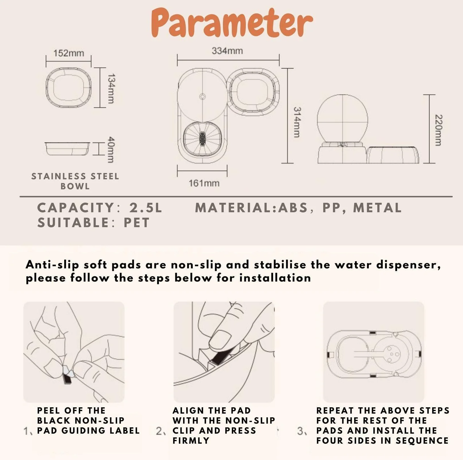 Pet Crystal Ball Dual Purpose Water and Cat Bowls Dog Bowls - Image 11