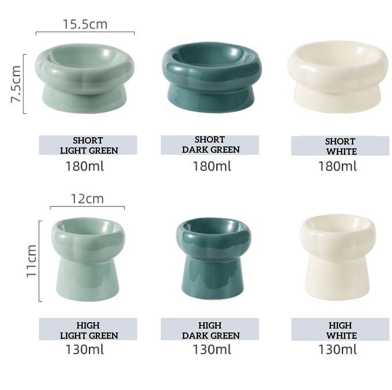 Petal Style Ceramic Cat Bowls and Small Dog Bowls - Image 19