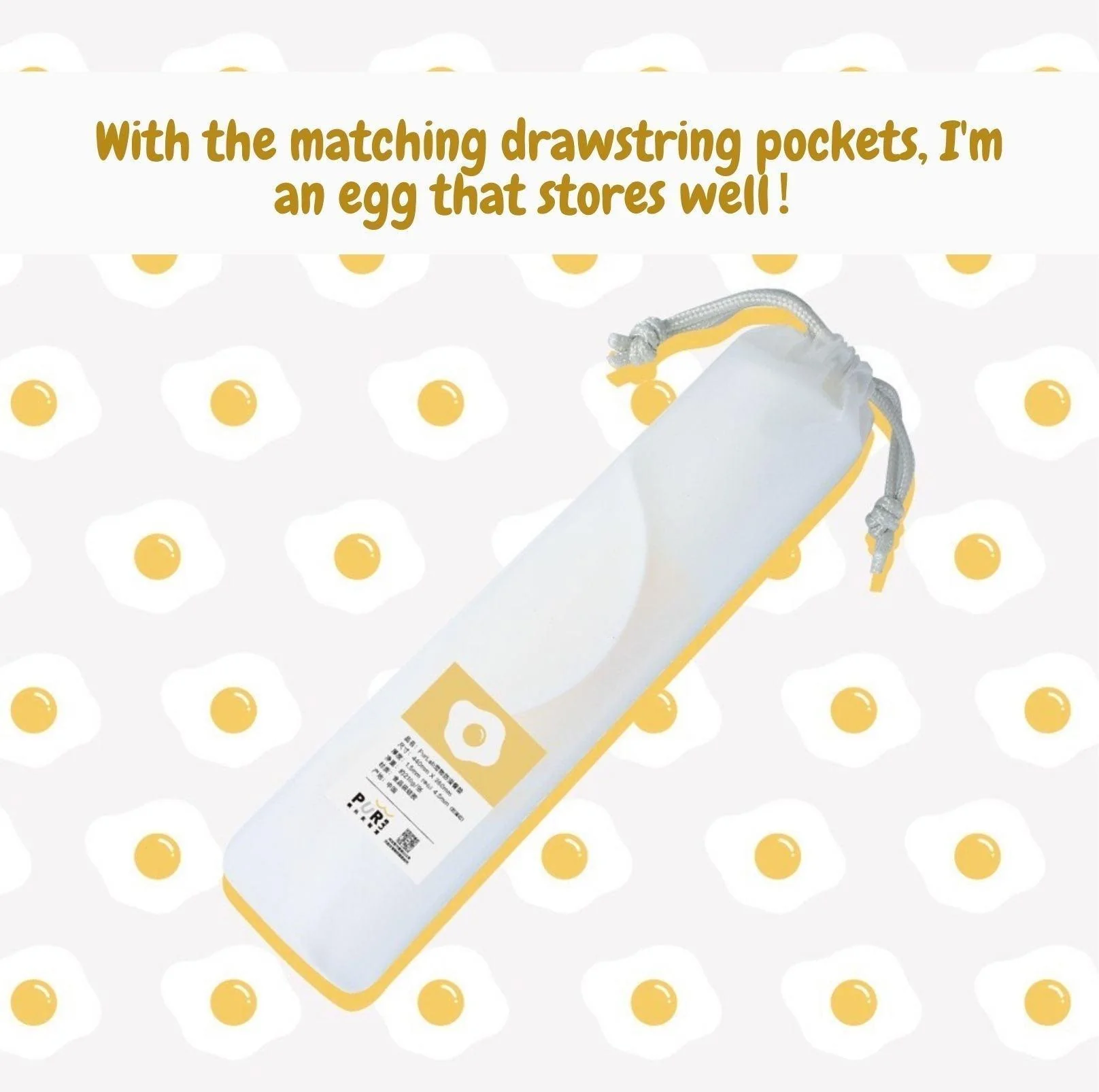 PurLab Fried Egg Silicone Spill Proof Pet Food Mat - Image 5