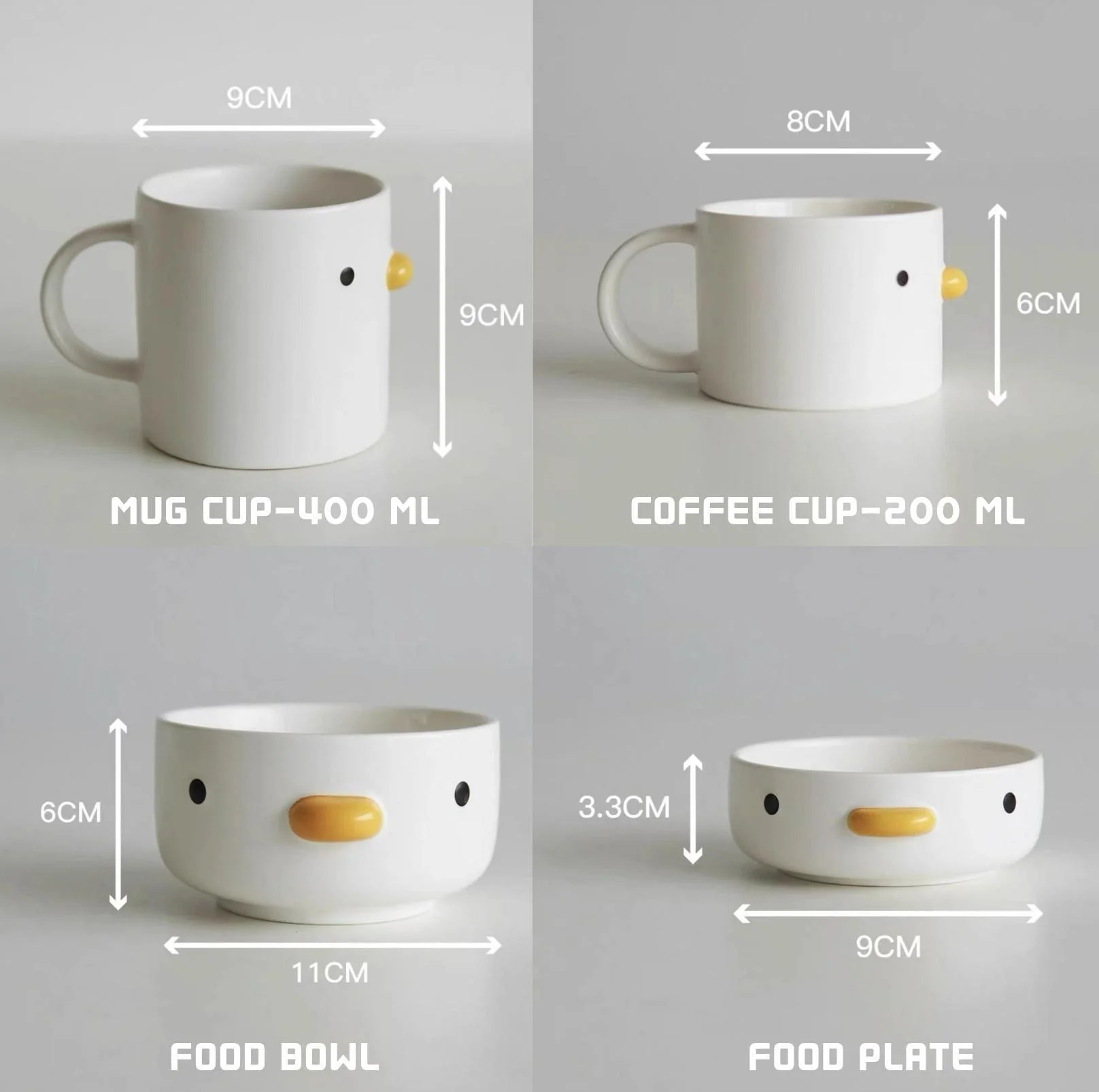 PURROOM Little Chicken Style Human Use Tableware- Matches with Pet Bowls - Image 11