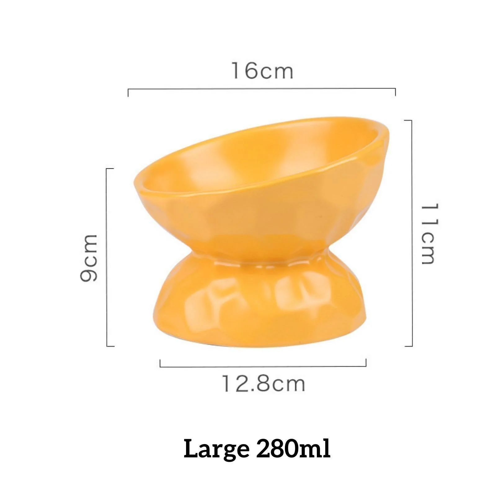 Tilting Ceramic Cat Bowls With Uneven Texture - Image 10