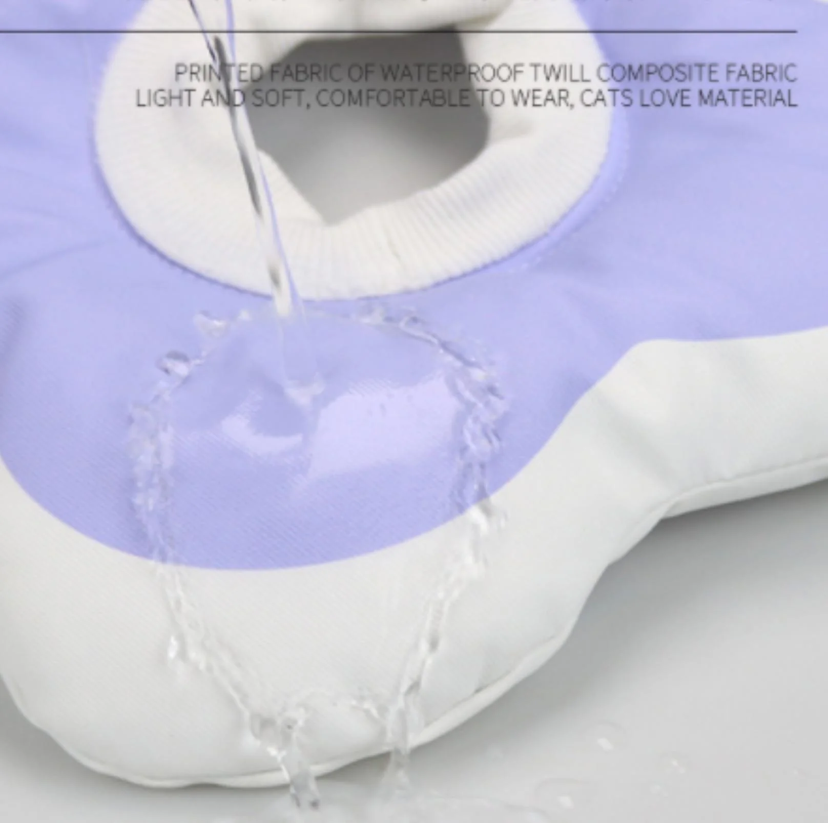 Waterproof Flower Pattern Elizabeth Collar for Cats and Dogs - Image 3