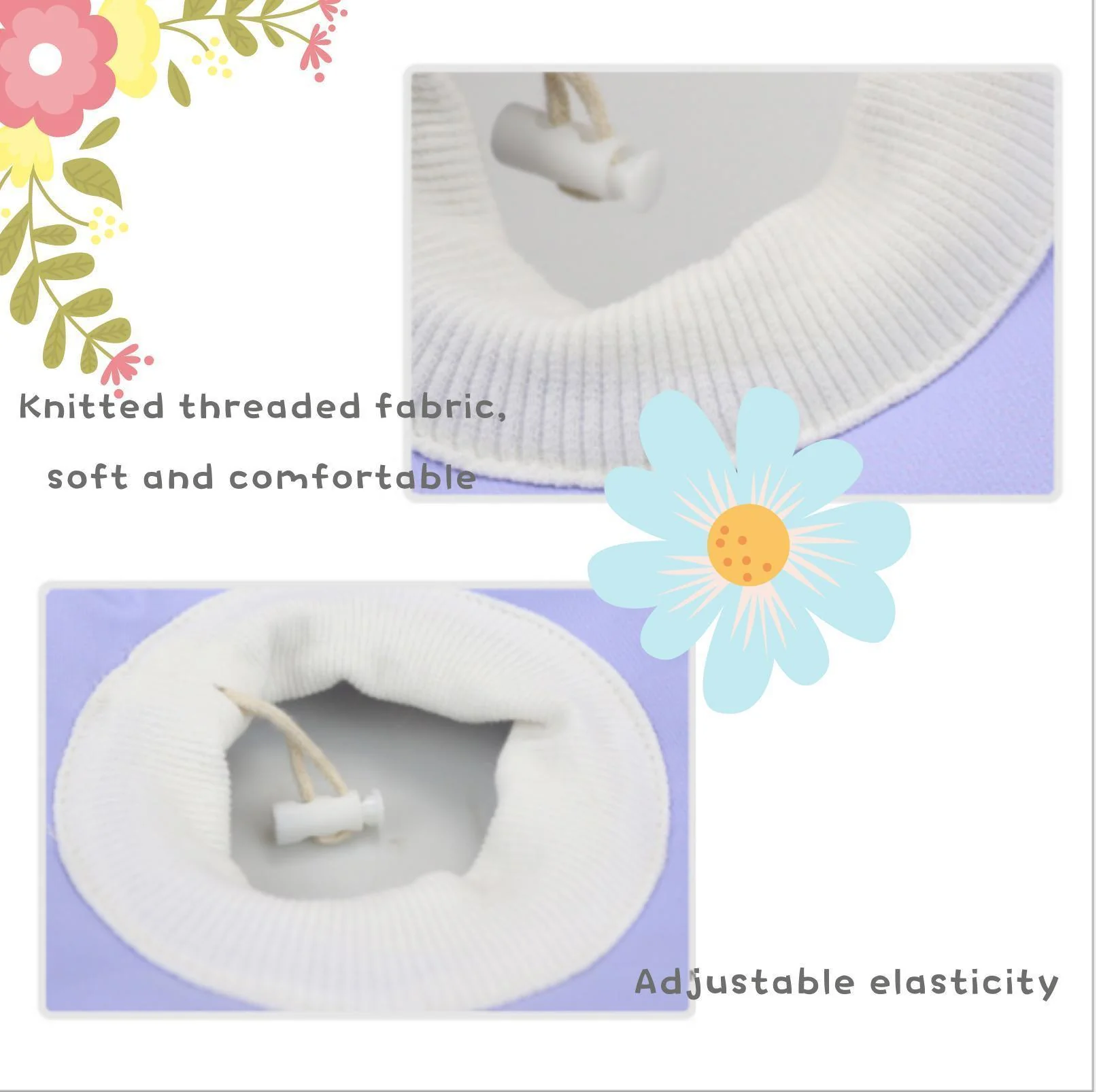 Waterproof Flower Pattern Elizabeth Collar for Cats and Dogs - Image 4